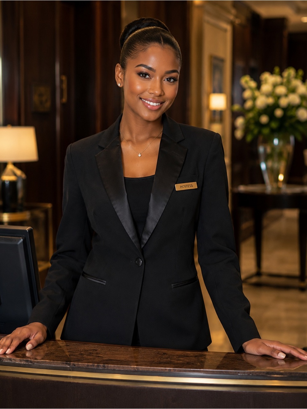 Neil Allyn Women’s Black Tuxedo Blazer Satin Lapels Career Jacket Size 12